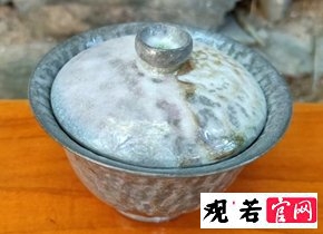 景德镇柴烧陶泥盖碗
