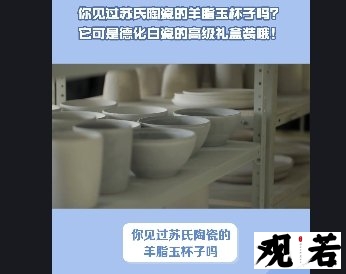 你见过苏氏陶瓷的羊脂玉杯子吗?它可是德化白瓷的高级礼盒装哦!