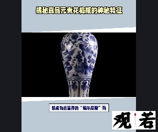 想成为古董界的“福尔摩斯”吗?今天就来揭秘真品元青花梅瓶的神秘特征!